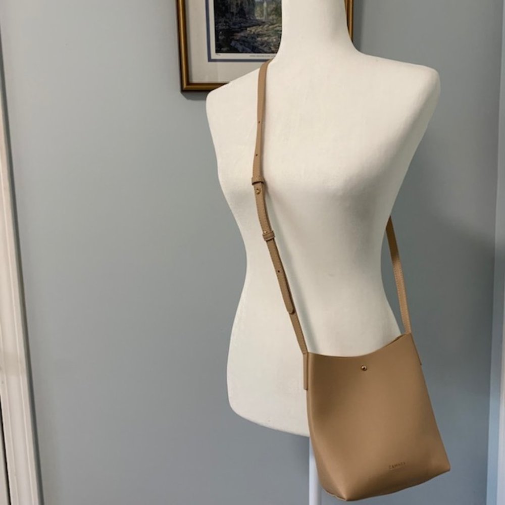 Samara Vegan Tan Crossbody Bag